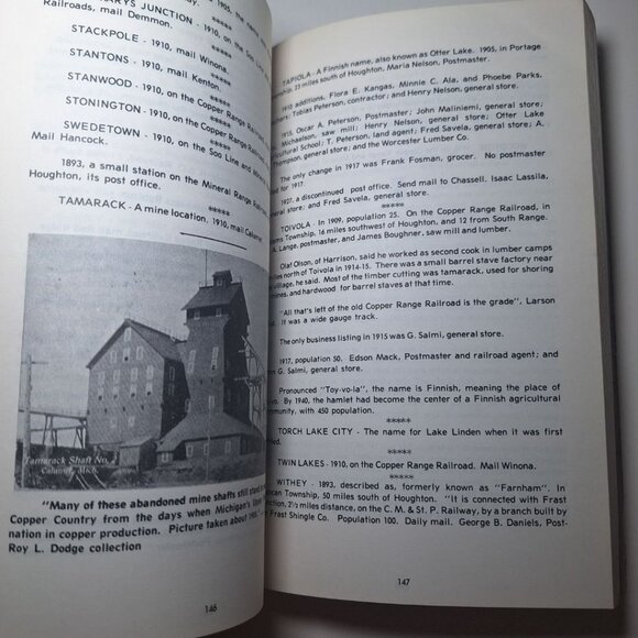 Michigan Ghost Towns Upper Peninsula Volume III 1973 Vintage Travel History Dodg - Picture 9 of 11